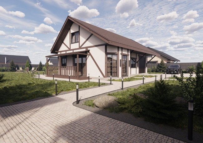 Двухэтажный дом 